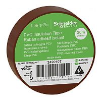 Изолента ПВХ 19мм (рул.20м) корич. | код. IMT38207 | Schneider Electric